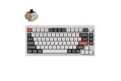 Klawiatura - Keychron Q1 Ultra 75% 8K Wireless Tri-Mode - Klawiatura gamingowa - Angielski (US) - Biały - Q1U-P3