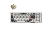 Klawiatura - Keychron Q5 Ultra 8K - Wireless Mechanical Keyboar - Klawiatura gamingowa - ANSI - Biały - Q5U-P4