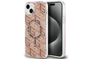 Telefon - Pokrowiec i etui - GUESS IML GCube MagSafe case for iPhone 15 / 14 / 13 - brown - 3666339222123