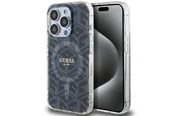 Telefon - Pokrowiec i etui - GUESS IML GCube MagSafe case for iPhone 15 Pro Max - black - 3666339221874