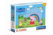 Puzzle - Clementoni Peppa Pig puzzle 12 cubes Blok - 41195