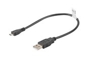 Kabel USB - Lanberg - USB cable - USB to Micro-USB Type B - 30 cm - CA-USBM-10CC-0003-BK