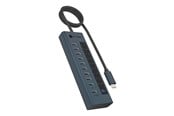 USB hub - ICY BOX IB-HUB1450-C31 - hub - 10 ports USB hub - 10 - Niebieski - IB-HUB1450-C31