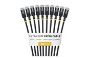 Kabel sieciowy - StarTech.com Startech patch cable - 30 cm - black - Czarny - 6ASTP34BKS30CM10PK