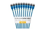 Kabel sieciowy - StarTech.com Startech patch cable - 15 cm - blue - Niebieski - 6ASTP34BLS15CM10PK