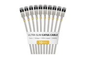 Kabel sieciowy - StarTech.com Startech patch cable - 15 cm - grey - Szary - 6ASTP34GRS15CM10PK