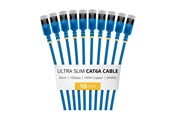 Kabel sieciowy - StarTech.com Startech patch cable - 30 cm - blue - Niebieski - 6ASTP34BLS30CM10PK