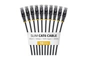 Kabel sieciowy - StarTech.com Startech patch cable - 1 m - black - Czarny - N6PAT100CMBKS10PK