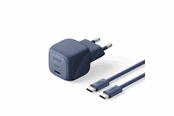 Telefon - Adapter i Ładowarka - Belkin BoostCharge 30W USB PD Wall Charger w/ PPS (Incl. 2m USB-C - USB-C Cable) - Indigo - WCA008kq2MBL-B6