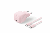 Telefon - Adapter i Ladowarka - Belkin BoostCharge 30W USB PD Wall Charger w/ PPS (Incl. 2m USB-C - USB-C Cable) - Blush - WCA008kq2MPK-B6