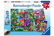 Puzzle - Ravensburger Małe smoki ogrodowe 3x49p - 12004301