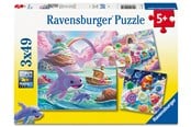 Puzzle - Ravensburger Świat słodyczy 3x49 elementów - 12004260