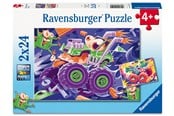 Puzzle - Ravensburger Monster trucks 2x24 elementów - 12004259