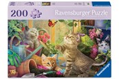 Puzzle - Ravensburger Cheeky Cats puzzle 200 elementów Ad - 12001735