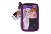 Przybory szkolne - Frozen Filled double decker pencil case 300D rich nylon 19.5 x 12.5 x 4 cm. - 119408516