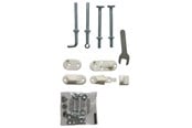 Zabawki dla niemowlat - BabyDan Box of fittings NoTrip wood white - 300350