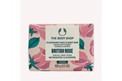Pielęgnacja ciała - The Body Shop British Rose Cleansing Face & Body Bar - 5028197250997