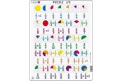 Puzzle - Larsen Puzzles Math Puzzle: Fractions – 35 pieces Maxi (36.5 x 28.5 cm) Podłoga - AR5