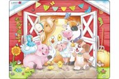 Puzzle - Larsen Puzzles Puzzle: Cute Animals in the Barn – 21 pieces Maxi (36.5 x 28.5 cm) Podłoga - BM9