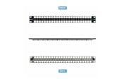 Akcesoria sieciowe - StarTech.com Startech blank keystone patch panel - 1U - 19" - for RJ45 - TAA Compliant - C6PANELSTP481U