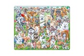Puzzle - Larsen Puzzles Happy Dogs Jigsaw Puzzle – 32 pieces Maxi (36.5 x 28.5 cm) Podłoga - CZ6
