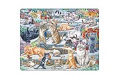 Puzzle - Larsen Puzzles Cute Cats Jigsaw Puzzle – 45 pieces Maxi (36.5 x 28.5 cm) Podłoga - FH51