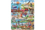 Puzzle - Larsen Puzzles Denmark Attractions Jigsaw Puzzle – 140 pieces Maxi (36.5 x 28.5 cm) Podłoga - KH19