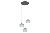 Lampy - EGLO ALAMITO klaster Ø:425 CCT czarna struktura/zielony/przezroczysty - 902575