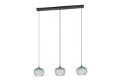 Lampy - EGLO ALAMITO lampa nad stół L770 CCT 3L czarna struktura/zielony/przezroczysty - 902574