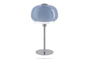 Lampy - EGLO BELOMONTEJO LAMPA STOŁOWA H415 E27 Z WYŁ. CHROM/BIAŁY/NIEBIESKI - 903016