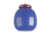 Lampy - EGLO BERARDELLI lampa wisząca Ø:230 niebieska - 902997