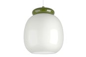 Lampy - EGLO BERARDELLI lampa wisząca Ø:230 zielona/biała - 902994