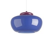Lampy - EGLO BERARDELLI lampa wisząca Ø:300 niebieska - 903002
