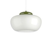 Lampy - EGLO BERARDELLI lampa wisząca Ø:300 zielona/biała - 902998