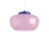 Lampy - EGLO BERARDELLI lampa wisząca Ø:300 różowa - 903001
