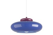 Lampy - EGLO BERARDELLI lampa wisząca Ø:320 niebieski - 903006