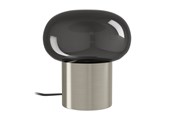 Lampy - EGLO BRAVINO LAMPA STOŁOWA H170 TOUCH STAL/CZARNY-TRANSP. - 902535