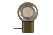 Lampy - EGLO BRAVINO LAMPA STOŁOWA H175 E14 TOUCH BRĄZ/BRĄZOWY-TRANSP. - 902534