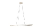 Lampy - EGLO CAMEROTA lampa nad stół owalna L1110 ściemnialna piaskowy/biały - 902561