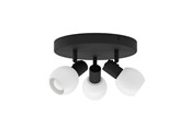 Lampy - EGLO CASTELLAZO RONDEL Ø:250 3L E14 CZARNY/BIAŁY - 902469