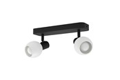 Lampy - EGLO CASTELLAZO LISTWA SPOTOWA L300 2L E14 CZARNY/BIAŁY - 902468