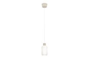 Lampy - EGLO DASMINA LAMPA WISZĄCA Ø:130 E27 PIASKOWA/BIAŁA - 903146