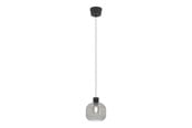 Lampy - EGLO DASMINA LAMPA WISZĄCA Ø:200 E27 CZARNA/CZARNA-TRANSP. - 903155