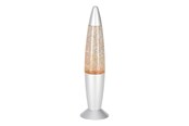 Lampy - EGLO GLITTER LAMPKA STOŁOWA BEZ BATERII SREBRNY - 74299