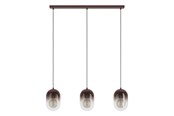 Lampy - EGLO LEQUILE LAMPA WISZĄCA NAD STÓŁ L850 3L E27 POMARAŃCZOWA - 902924