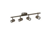 Lampy - EGLO MONTEMURRO szyna reflektorów L700 4L ciemny brąz - 902709