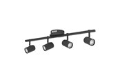 Lampy - EGLO MONTEMURRO LISTWA SPOTOWA L700 4L CZARNY - 902706