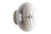 Lampy - EGLO OPTICA 1 lampa sufitowa Ø:250 CCT ciemny brąz/brązowy-przezrocz. - 902713