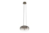Lampy - EGLO OPTICA 1 lampa wisząca Ø:375 CCT brąz/brązowy-przezrocz. - 902711