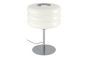 Lampy - EGLO TORTORA LAMPA STOŁOWA H300 Z WYŁ. CHROM/BIAŁY - 903072
